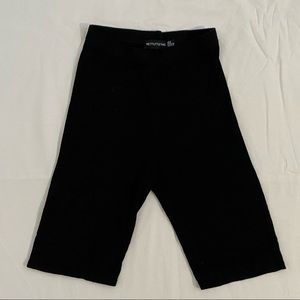 PLT Black Biker Shorts